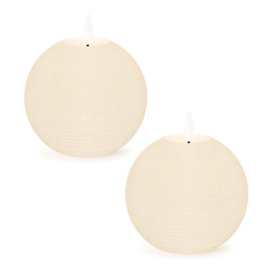FIA WICK Ivory Round Candles